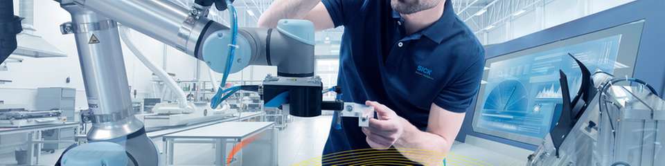 Smarte Sensorlösungen für die industrielle Robotik: Produktivitätsvorsprung durch Sicherheitstechnik, Bildverarbeitung sowie Roboterführungssysteme mit KI und integriertem Deep Learning.
