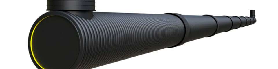 Die SediPipe 800 Plus dient der Behandlung belasteter Regenabflüsse bei Anschluss großer und sehr großer Flächen nach DWA-A 102/BWK-A 3.