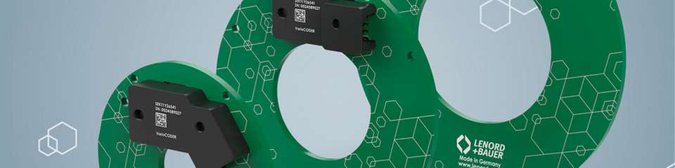 Der kompakte Rotorpositionsgeber VarioCODER von Lenord+Bauer mit unterschiedlichen Kabelabgängen