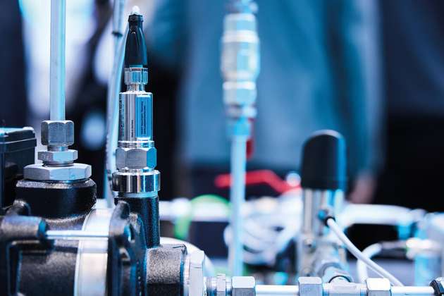 Ein 12-kHz-Schwingungssensor erfasst relevante Zustandsdaten. 