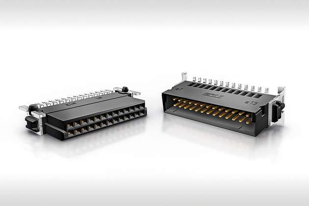 Die kompakten TE SMC-Steckverbinder bieten eine hohe Designfreiheit für bauraumbegrenzte Roboterkonstruktionen.