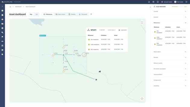 Die etablierte Offshore-Windplattform erweitert die Projektplanungs-, Bau- und Betriebs- und Wartungsfunktionen, um Entwicklern und Betreibern zu helfen, die wachsende Komplexität von Onshore-Projekten weltweit zu bewältigen
