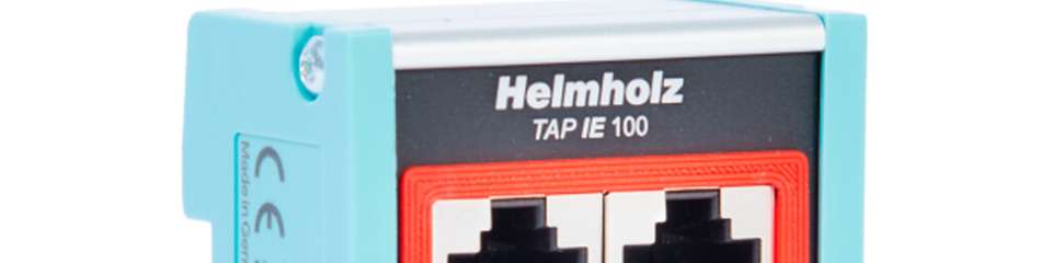 Der TAP IE 100 von Helmholz ermöglicht die rückwirkungsfreie, passive Auskopplung sämtlicher Ethernet-Daten bei 10/100 Mbit/s und überwacht alle Protokolle ab OSI Layer 2.