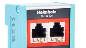 Der TAP IE 100 von Helmholz ermöglicht die rückwirkungsfreie, passive Auskopplung sämtlicher Ethernet-Daten bei 10/100 Mbit/s und überwacht alle Protokolle ab OSI Layer 2.