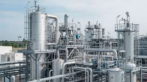 Technologie für resilientere Energieversorgung: Eine E-Fuel-Anlage.