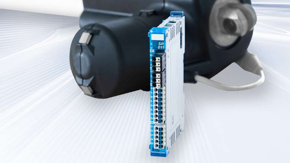 DC-Motionmodul für Spindel-Linearantriebe Das Motionmodul wird auf der Hutschiene montiert und verfügt über zwei Enable-Eingänge und einen Bremschopper.