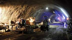 Zwischen Ettlinger Tor und Marktplatz: Der Tunnel in der Karlsruher Innenstadt konnte nur mittels passender Drucklufttechnik gebaut werden.