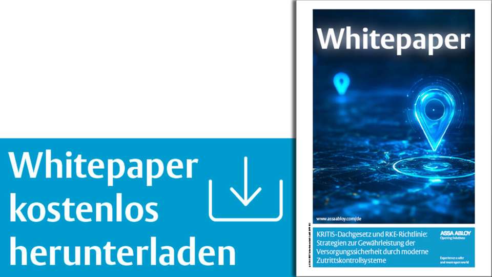 Intelligente Schließsysteme sind der Schlüssel zu modernen Zutrittskonzepten – das Whitepaper zeigt, wie physische Sicherheit mit den Anforderungen des geplanten KRITIS-Dachgesetzes in Einklang gebracht werden kann.