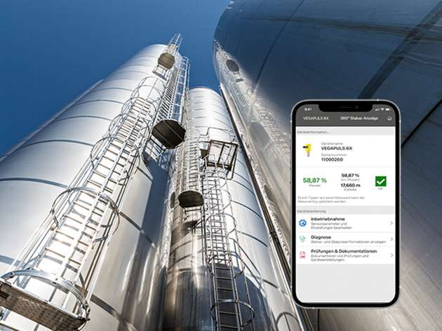 Die Tools-App ermöglicht die drahtlose Bedienung von Vega-Geräten, die mit Bluetooth ausgestattet sind. Die intuitive Bedienstruktur gewährleistet eine einfache Inbetriebnahme und Konfiguration der Vega-Geräte mittels Smartphone oder Tablet.  