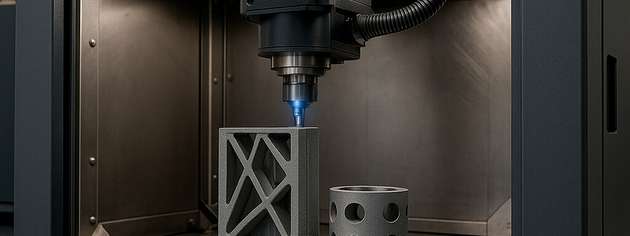 Am Kyocera-Standort Selb ermöglicht der keramische 3D-Druck mit SiSiC die Fertigung hochkomplexer, belastbarer Bauteile, von der Prototypenentwicklung bis zur Serienproduktion.
