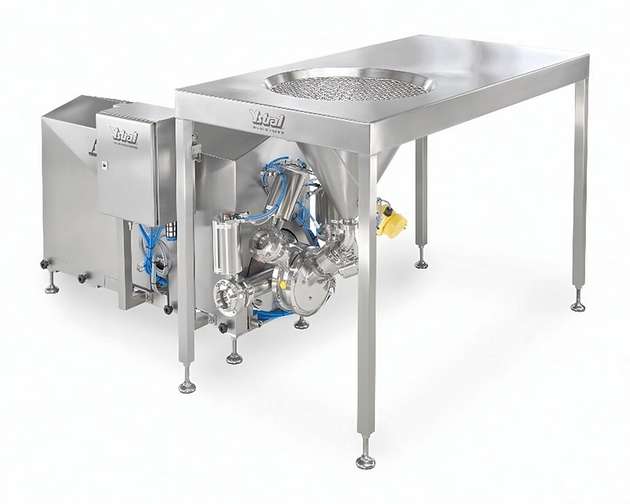 Die global eingesetzte Conti-TDS-Anlage besteht aus einem Basismodul, einem installierten Werkzeugkit sowie einem Pulvertisch und wird zur Herstellung von Milch-Desserts eingesetzt.