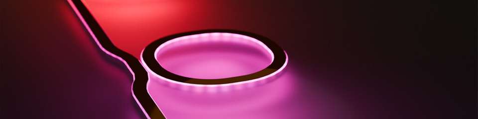 Ein Ringlasersystem erzeugt Licht variabler Wellenlänge.