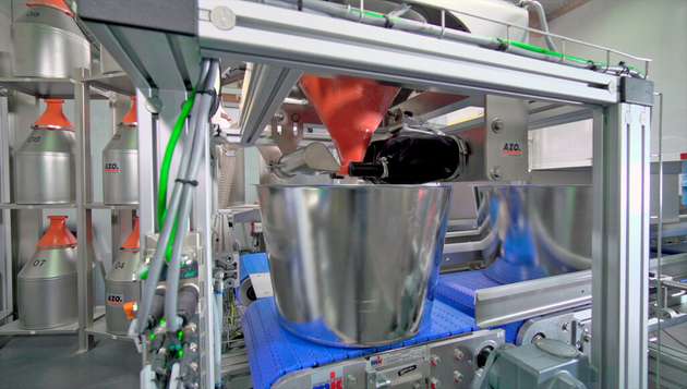 Das trichterförmige Dosierorgan eDos.