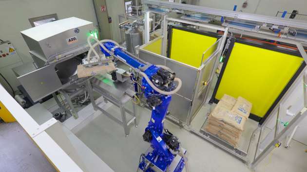 Die automatische, KI-gestützte Sackdepalettierung.