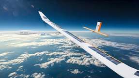 Die Hochfliegende unbemannte Plattform HAP-alpha soll später in der Lage sein, in die untere Stratosphäre (etwa 20 km Höhe) aufzusteigen.