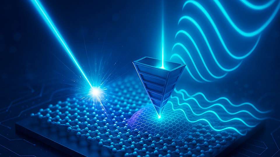 Mit Terahertz-Strahlung und gezielten Lichtimpulsen lassen sich atomar dünne Halbleiter kontrollieren. Dieser Forschungsansatz eröffnet neue Wege für ultraschnelle optoelektronische Bauteile.