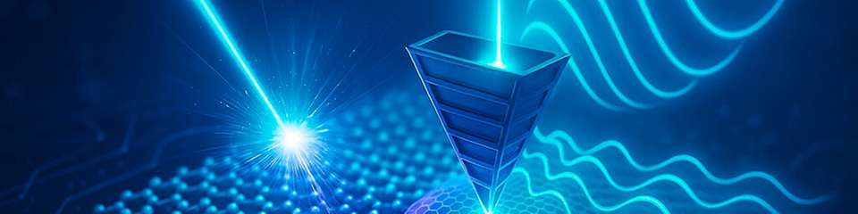 Mit Terahertz-Strahlung und gezielten Lichtimpulsen lassen sich atomar dünne Halbleiter kontrollieren. Dieser Forschungsansatz eröffnet neue Wege für ultraschnelle optoelektronische Bauteile.