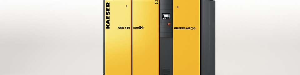 Die CSG-Baureihe liefert zuverlässig und effizient Druckluft für ölfreie Anwendungen.