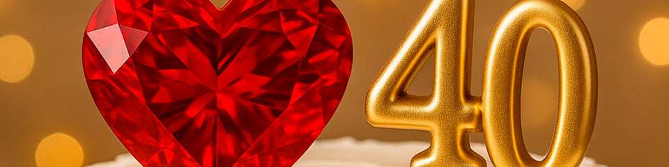 Rubinrot wie das Logo von Glyn und Toshiba – zum 40. Jubiläum feiern die langjährigen Partner ihre „Rubinhochzeit“ mit einem Symbol für Härte, Beständigkeit und Verbundenheit.