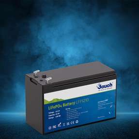 Lithium-Eisenphosphat-Zelle von Jauch: kompakte Bauform, deutlich leichter und langlebiger als herkömmliche Blei-Säure-Batterien.