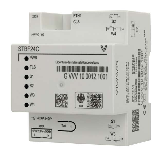 Die Vivavis FNN-Steuerbox STBF24C bildet eine zentrale Komponente zur Steuerung von Anlagen in der Niederspannung.