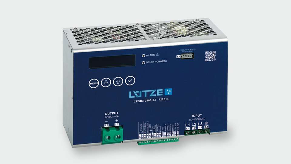 Die 2.400-Watt-Stromversorgung mit drei Betriebsarten sowie umfassenden Parametrier- und Überwachungsfunktionen.