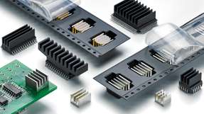 SMD-Kühlkörper im Tape-&-Reel-Format: Fischer Elektronik erleichtert die automatisierte Bestückung und verbessert das Thermomanagement auf hochdichten Leiterkarten.