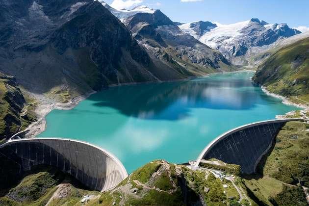 Pumpspeicher in Mooserboden bei Kaprun: Der etwas andere Energiespeicher – ebenfalls von Verbund.