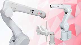 SCARA- und Knickarm-Roboter der CR-Serie von Mitsubishi Electric