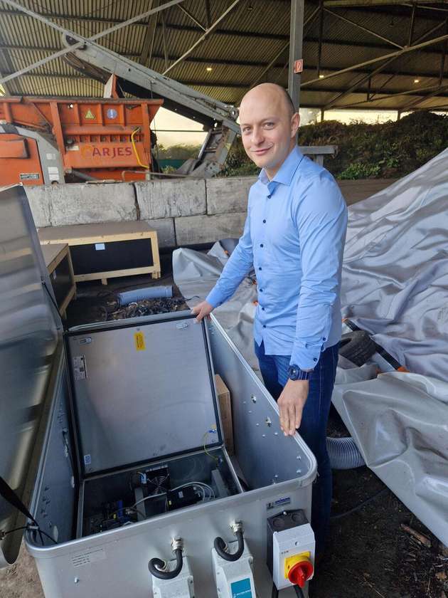 Hohe Temperaturen von bis zu 85 °C beschleunigen den biologischen Abbau und verbessern die Qualität des entstehenden Komposts.