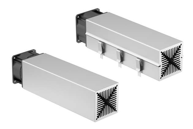 Ein durchdachtes Befestigungssystem ermöglicht eine schnelle und sichere Clip-Montage der elektronischen Bauelemente auf dem Miniaturlüfteraggregat.