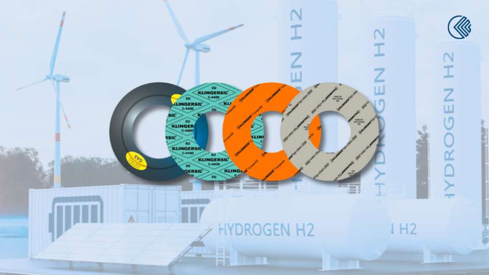 Klinger-Dichtungen wurden nach dem neuen DVGW-Zertifizierungsprogramm ZP 5123 für den Einsatz mit bis zu 100 Vol.-% Wasserstoff geprüft und bestätigt – ein zuverlässiger Beitrag zur sicheren Wasserstoffwirtschaft.