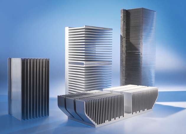 Im Extrusionsverfahren kann CTX nahezu alle Kühlkörpergeometrien bedarfsgerecht herstellen.