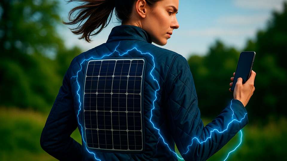 Prototyp einer flexiblen Perowskit-Organik-Solarzelle: Mit der Tandem-Technologie erzielte das Forschungsteam einen zertifizierten Wirkungsgrad von 26,4 Prozent.