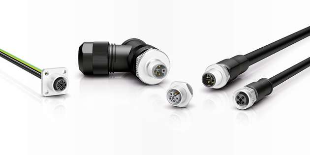Moderne M12-Power-Steckverbinder erfüllen höchste Ansprüche: Sie bieten hohe Stromtragfähigkeit, Langlebigkeit und entsprechen dank UL-Zertifizierung internationalen Normen.