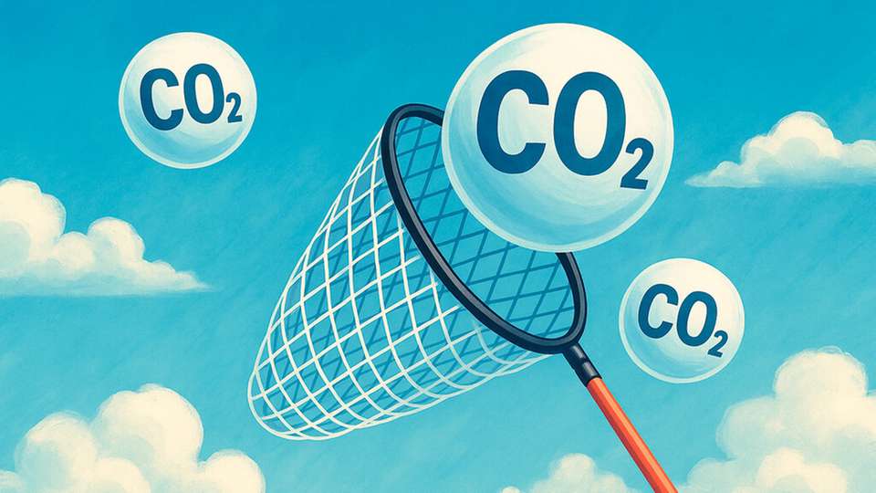 Forschende der Universität Jena entwickeln ein elektrochemisches Verfahren, um CO₂ aus der Luft abzuscheiden und so negative Emissionen zu ermöglichen.
