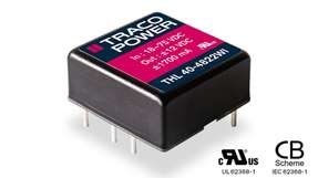 Die THL-40WI-Serie von Traco Power bietet kompakte 40-Watt-DC/DC-Wandler mit hohem Wirkungsgrad, weitem Eingangsspannungsbereich und umfassenden Schutzfunktionen.