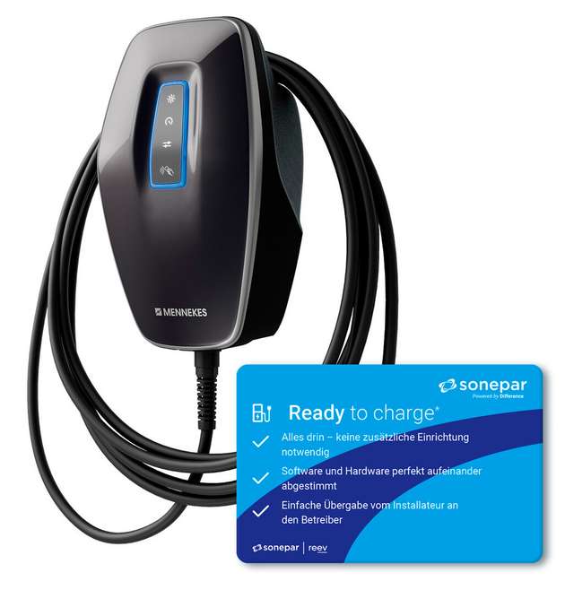 Die Wallbox ist Teil der „Ready to Charge“-Pakete und verbindet zuverlässige Ladehardware mit vorkonfigurierter Software.