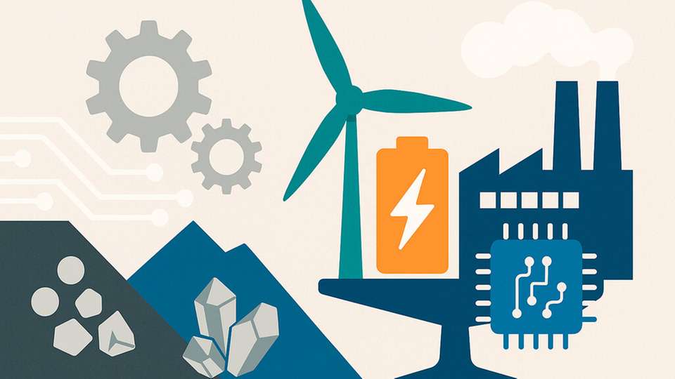 Fraunhofer-Studie untersucht Rohstoffbedarf für Zukunftstechnologien bis 2045 – von Batterien über Windkraft bis zu Rechenzentren.