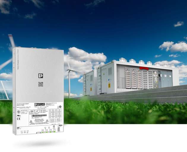 Die Stromversorgungen der Produktfamilie Trio Power für die Wandmontage bieten eine durchdachte und leistungsstarke Lösung für die zuverlässige Kühlung von Batteriespeichersystemen.