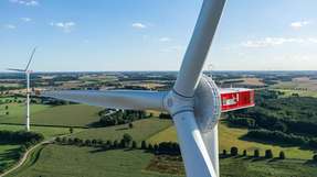 Mit einem ganzheitlichen Ansatz, der sich auf Windturbinen fokussiert, und einem neuen Markenauftritt richtet sich Enercon neu aus. Auf dem Bild ist das neue Enercon-Topmodell E-175 EP5 E2 zu sehen.