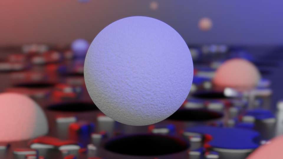 Nanoplastikpartikel sichtbar gemacht: Durch den neu entwickelten Teststreifen der Universität Stuttgart können gefährliche Nanoplastikteilchen unter dem Lichtmikroskop nachgewiesen werden.