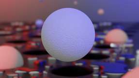 Nanoplastikpartikel sichtbar gemacht: Durch den neu entwickelten Teststreifen der Universität Stuttgart können gefährliche Nanoplastikteilchen unter dem Lichtmikroskop nachgewiesen werden.