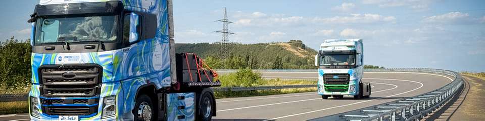 Thema einer aktuellen Studie sind Brennstoffzellen-Lkw, wie die Prototypen aus dem Forschungsprojekt „SeLv“.
