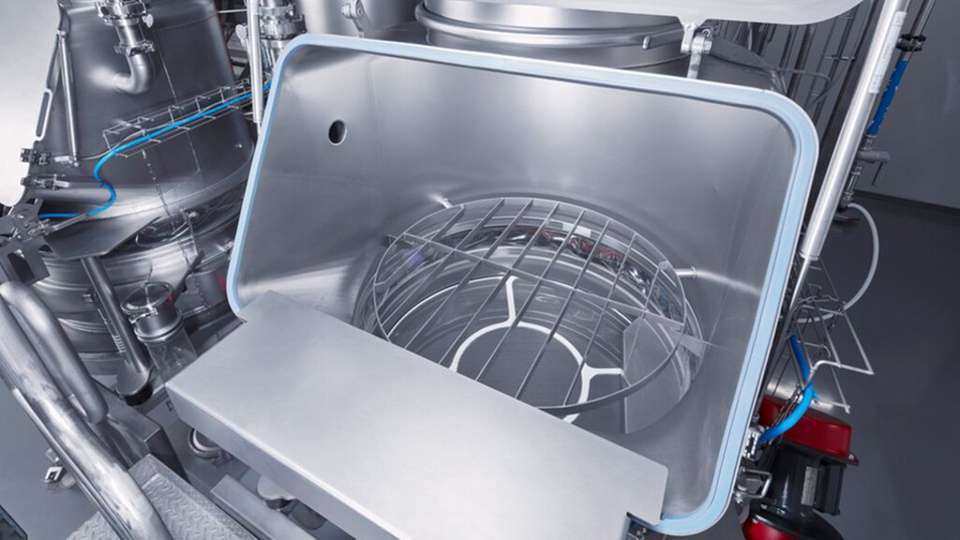 Der AZO-Einfülltrichter im Hygienic Design.