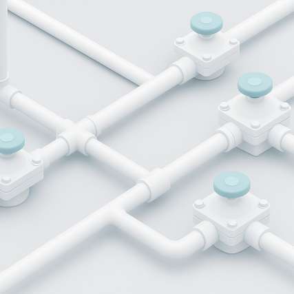 Mehrwege-Ventilblock für Single-Use Anwendungen: kompakte Bauweise, GMP-konforme Fertigung und flexible Verriegelung für Pharma- und Biotechnologieprozesse.