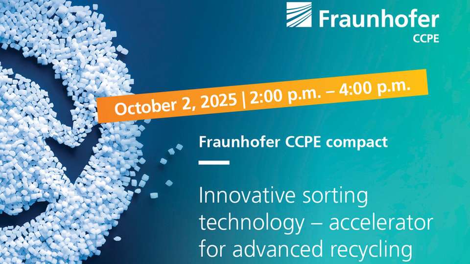 Das Online-Seminar „Innovative Sortiertechnologien – Beschleuniger für das fortgeschrittene Recycling“ findet am 2. Oktober 2025 von 14:00 bis 16:00 Uhr statt.