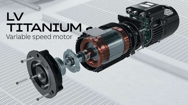 Der LV Titanium Variable Speed Motor von ABB bietet die Vorteile eines hocheffizienten Motors und eines Frequenzumrichters in einer einzigen, kompakten, anpassbaren Plug-and-Play-Lösung. 