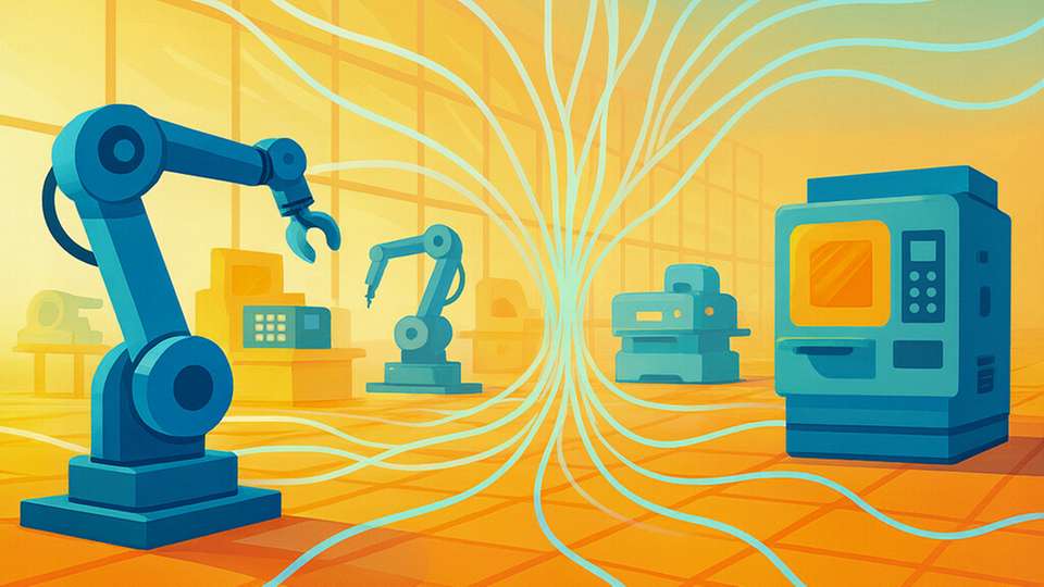 Das unsichtbare Netz der Maschinen 5G unterstützt verschiedenste Anwendungsszenarien: Dazu zählen die Steuerung und Koordination von Robotersystemen und automatisierten Maschinen dank extrem geringer Latenzzeiten.