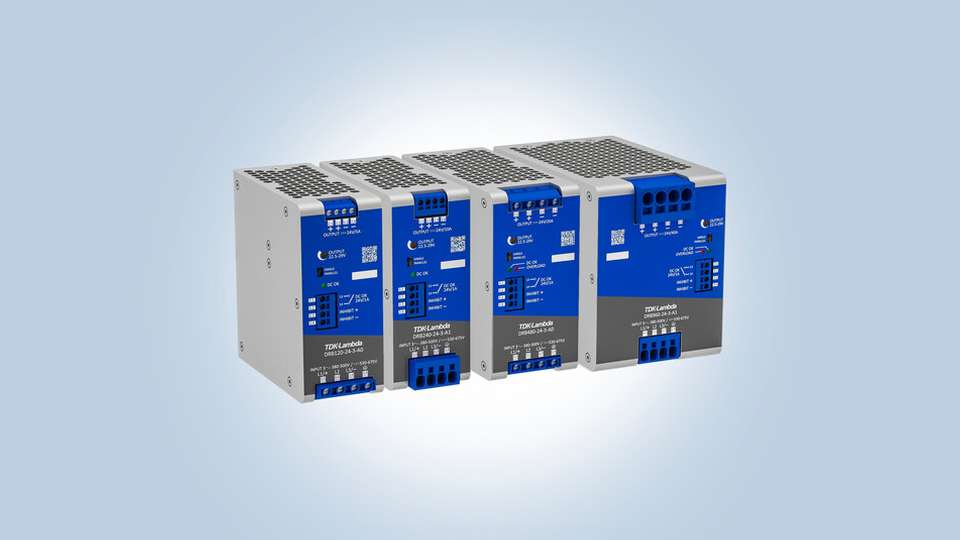 Die DRB 3-Phasen-Stromversorgungen von TDK-Lambda bieten jetzt einen erweiterten Eingangsbereich von 380 bis 500 VAC sowie 450 bis 810 VDC und sind dank erhöhter Isolationsstärke und beschichteter Leiterplatten auch für anspruchsvolle Industrieumgebungen und Ladeinfrastrukturen geeignet.